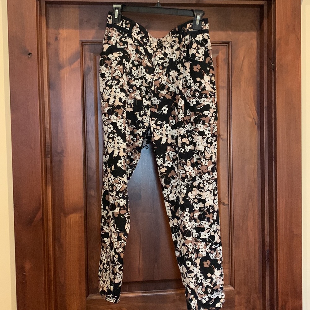 anthropologie cartonnier nasella floral trouser size 10